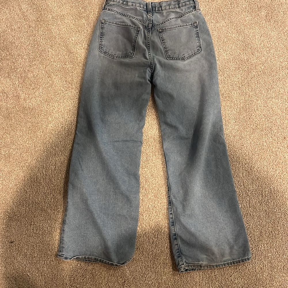 Old Navy Girls wide leg denim pants - Picture 2 of 2